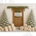 Tło fotograficzne – Świąteczne wejście z prezentami i napisem Merry Christmas B_825