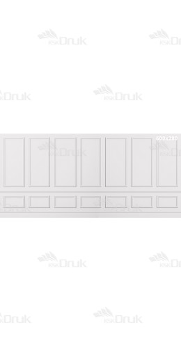 Tło Fotograficzne XXL - Klasyczna biała ściana z panelami, sztukateria XXL_3