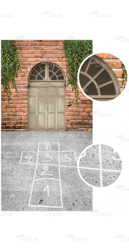Tło fotograficzne 1109 szkoła, ulica