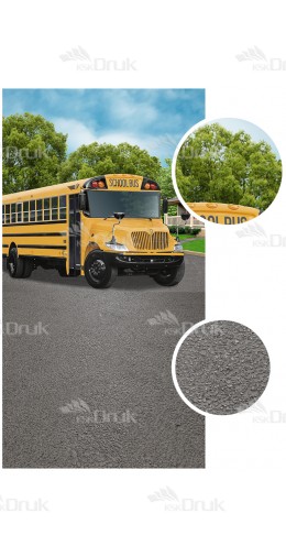 Tło fotograficzne 1114 szkoła, autobus, ulica