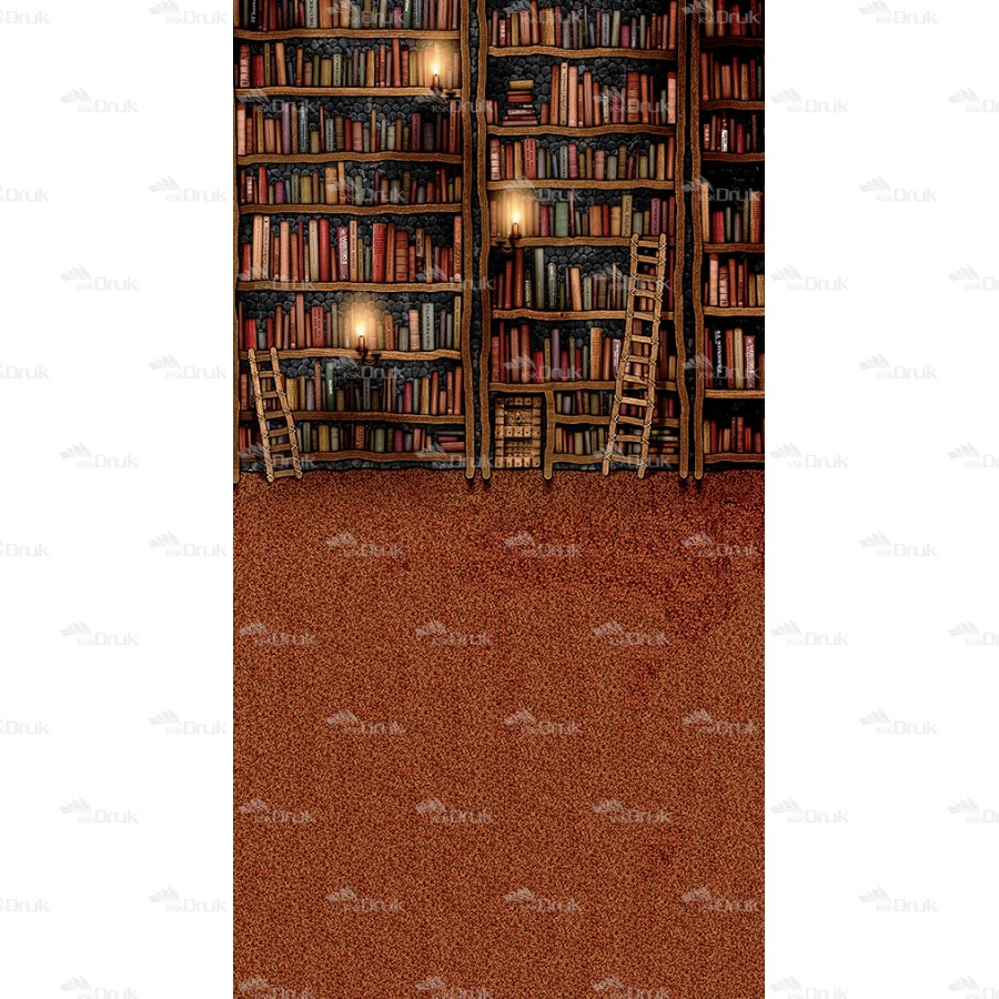  Tło fotograficzne 1117 szkoła, biblioteka, dywan