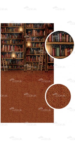  Tło fotograficzne 1117 szkoła, biblioteka, dywan