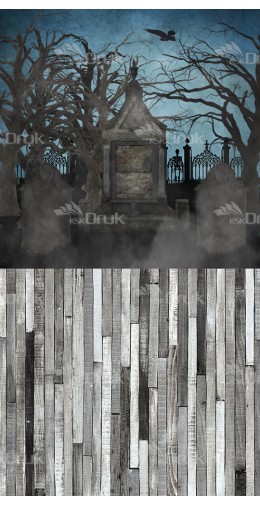 Tło fotograficzne 1126 jesień, Halloween, deski