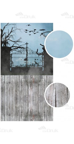 Tło fotograficzne 1128 jesień, Halloween, deski