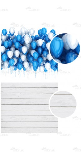Tło fotograficzne 696 balony, urodziny, deski
