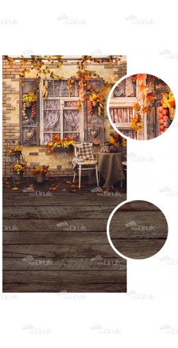 Tło fotograficzne 763 jesień, halloween, deski