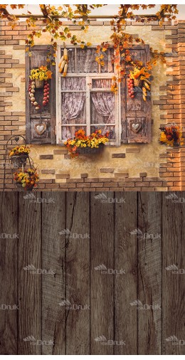  Tło fotograficzne 772 jesień, okna, deski