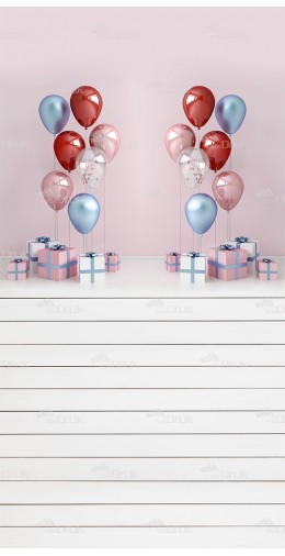 Tło fotograficzne 883 balony, urodziny, deski