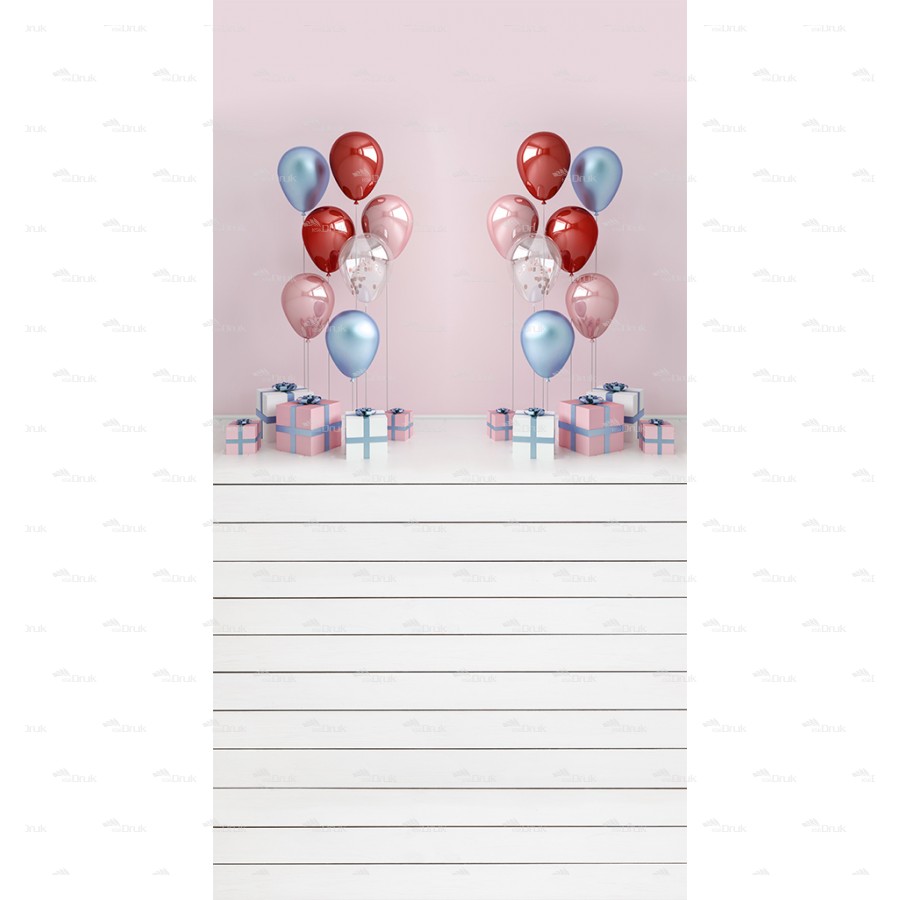 Tło fotograficzne 883 balony, urodziny, deski