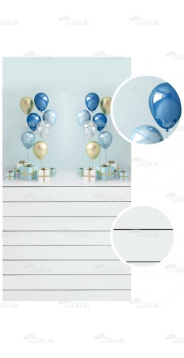 Tło fotograficzne 884 balony, urodziny, deski